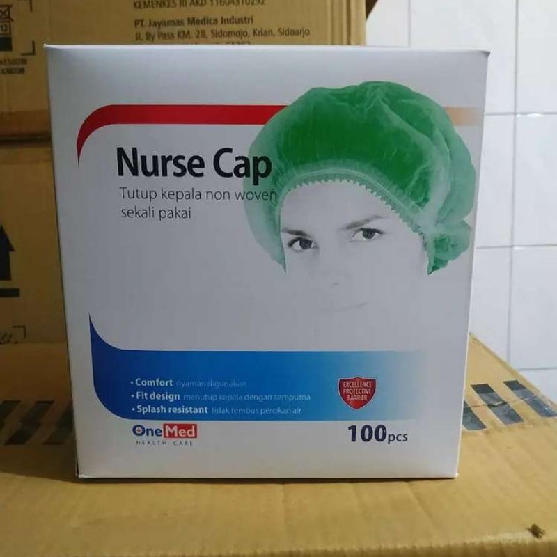 Jual Nurse Cap Onemed / Hair Net /Bouffant Onemed Shopee Indonesia