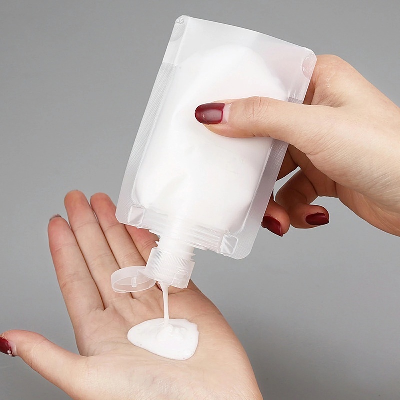 Botol Lotion Kosong 20 / 30 / 50 / 100ml Model Flip Dengan Sedotan Untuk Travel