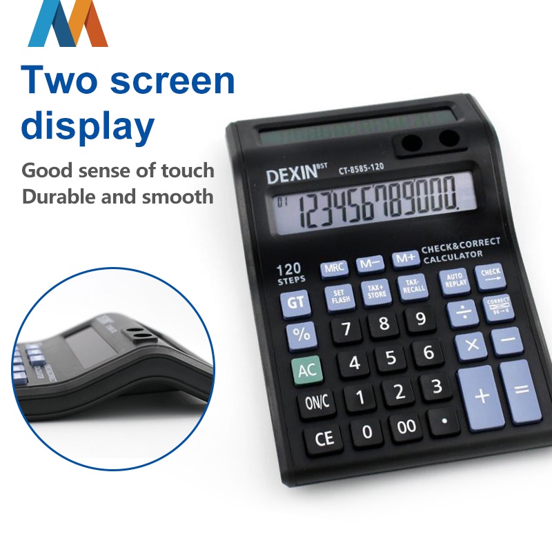 

BESTOFDAYS Kalkulator Digital LED 2 Layar 12 Digit ESA - Kalkulator Check / Calculator Dagang Besar / Kakulator