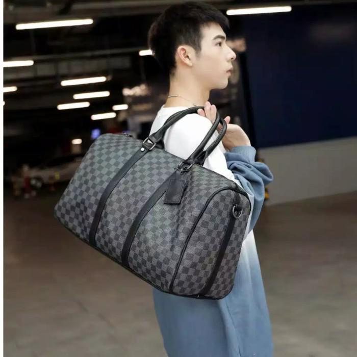 Tas Travel Tas Selempang Pria Tas Kulit Cowok Corak Lv Tas Branded