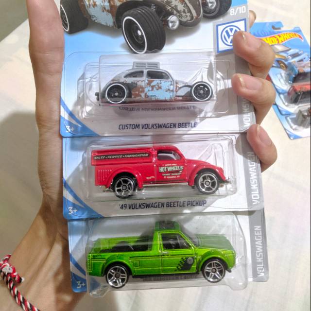 HOTWHEELS VOLKSWAGEN CADDY VOLKSWAGEN BEETLE PICKUP CUSTOM VOLKSWAGEN BEETLE