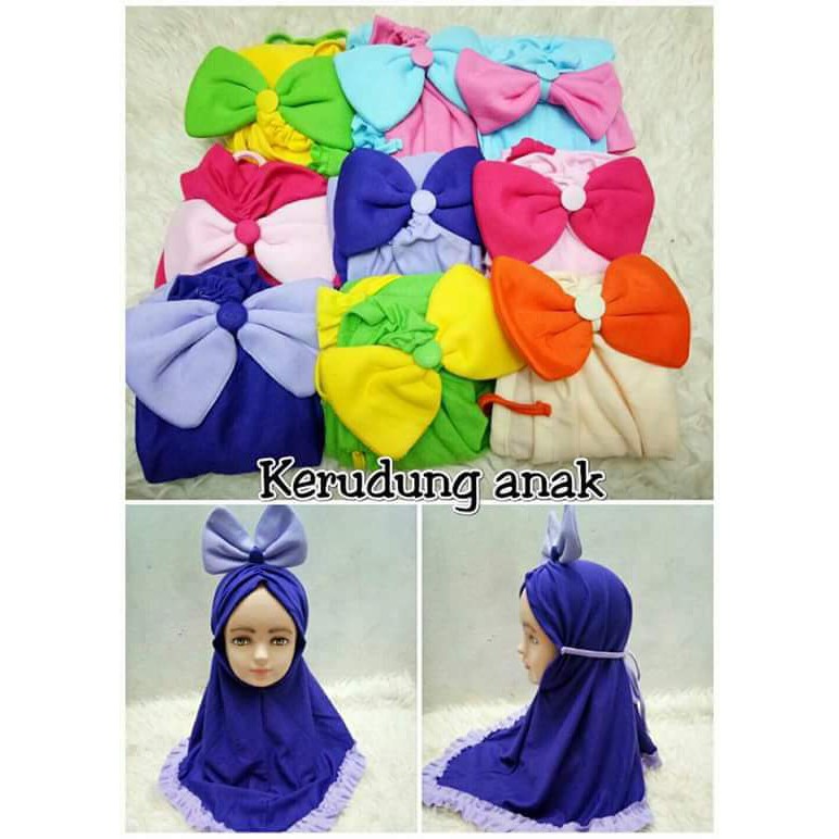 Kerudung Bayi Lucu/ Pita Tegak Bayi Lucu