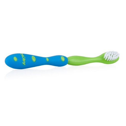 Nuby 1pk Toothbrush With Bristles - Toddler Toothbrush