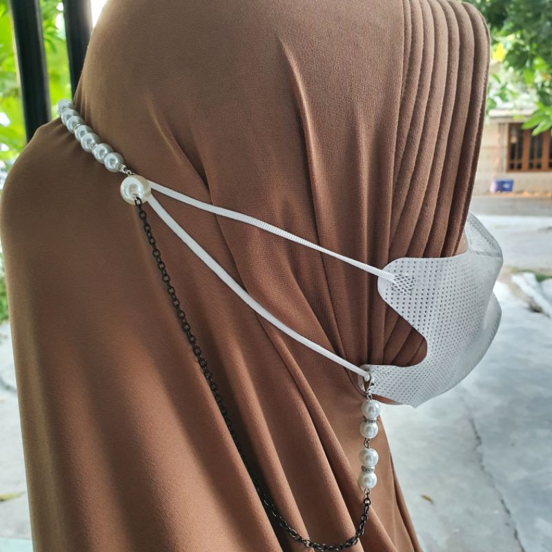 Strap Masker 2in1 Tali Masker Konektor Kalung Mutiara Lanyard Mask ( Masker Strap) / Gantungan Tali Masker