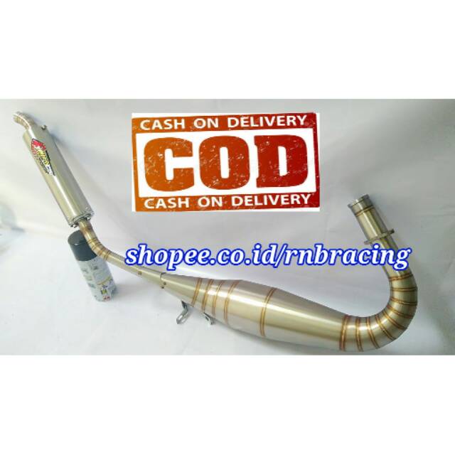 Knalpot RX KING Creampie Kolong Repsol Stainless Suara Garing