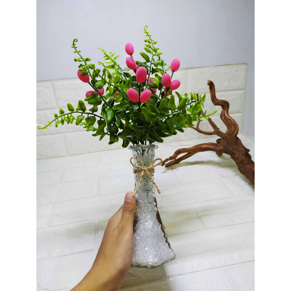 Atlantis Pink Pepper set Pajangan Bunga Hiasan Dekorasi Cantik