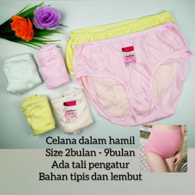 Celana Dalam Ibu Hamil - Agree - Bumil Underware - Ada Karet dan Kancing Pengait Di Pinggang