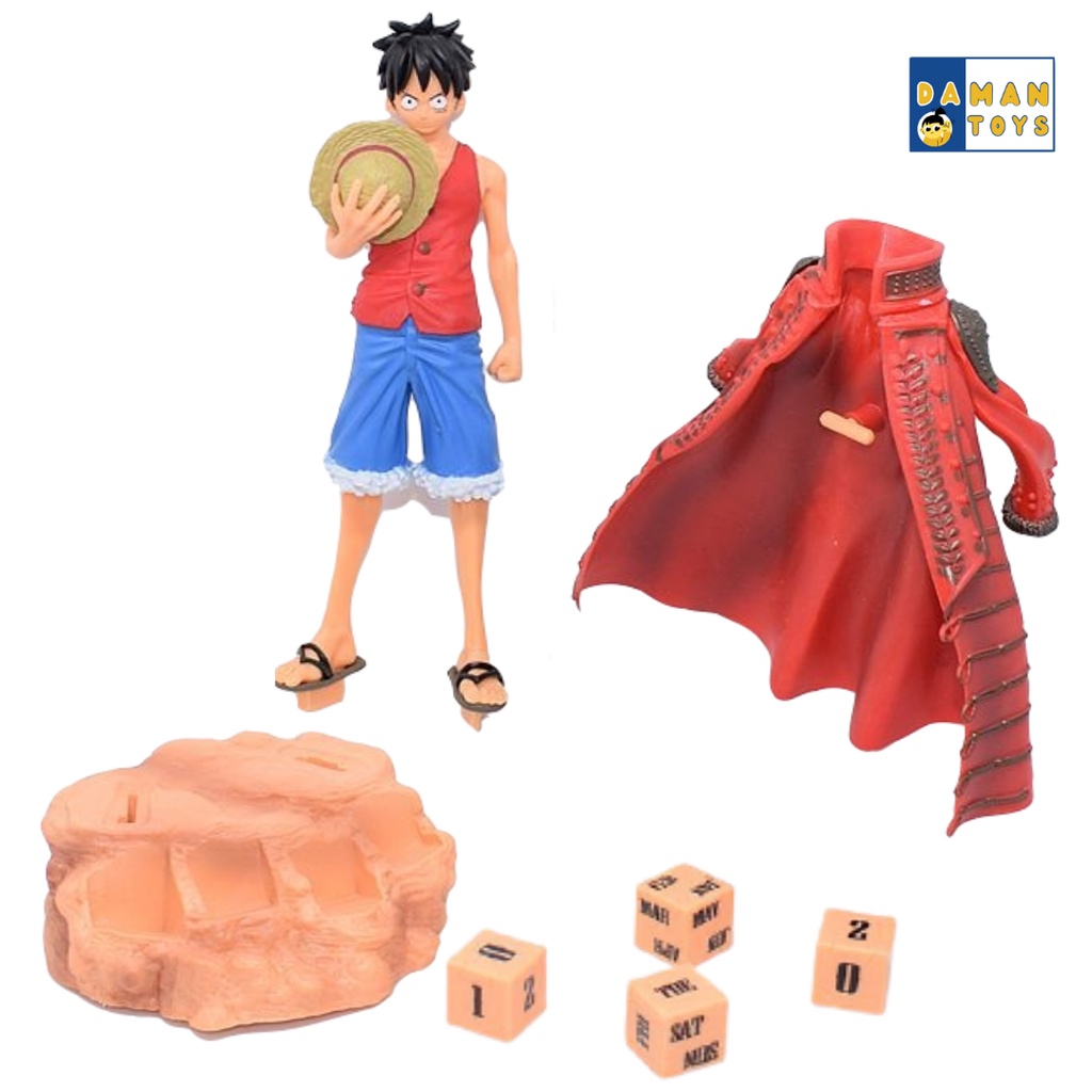 Anime Action Figure ONE PIECE Monkey D Luffy Eternal Calendar Mainan Hadiah Kado Anak Laki