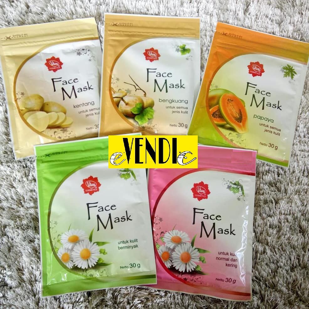 MASKER Viva Face Mask Masker Wajah 30g BPOM