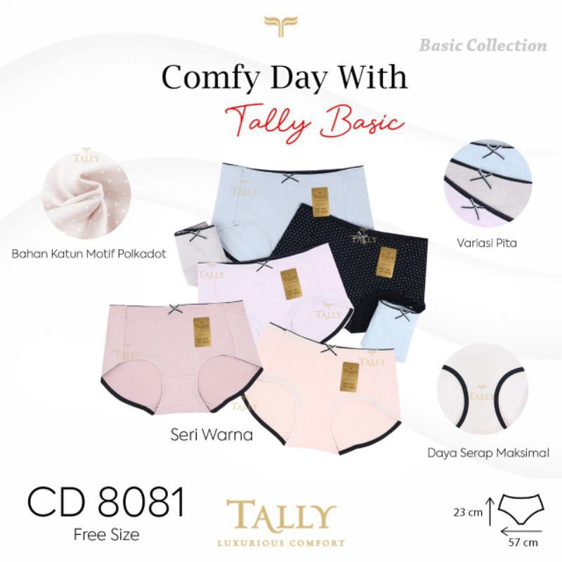TALLY 8081 CD REMAJA WANITA DEWASA MOTIF POLKADOT - BUNGALILY