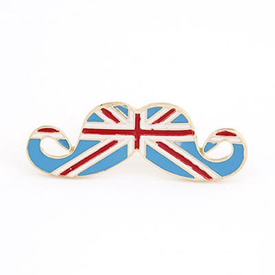 LRC Cincin Korean persoanlity fashion effendi moustache national flag pattern openings ring