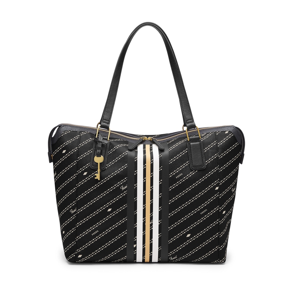 Fossil Jacqueline Tote Black Bone Tas Wanita - ZB1578-104