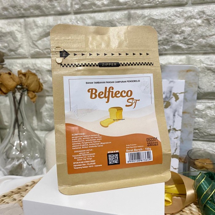 

[MAREM] PENGEMULSI ROTI BREAD SOFTENER AND CONDITIONER BELFIECO ST100 GR