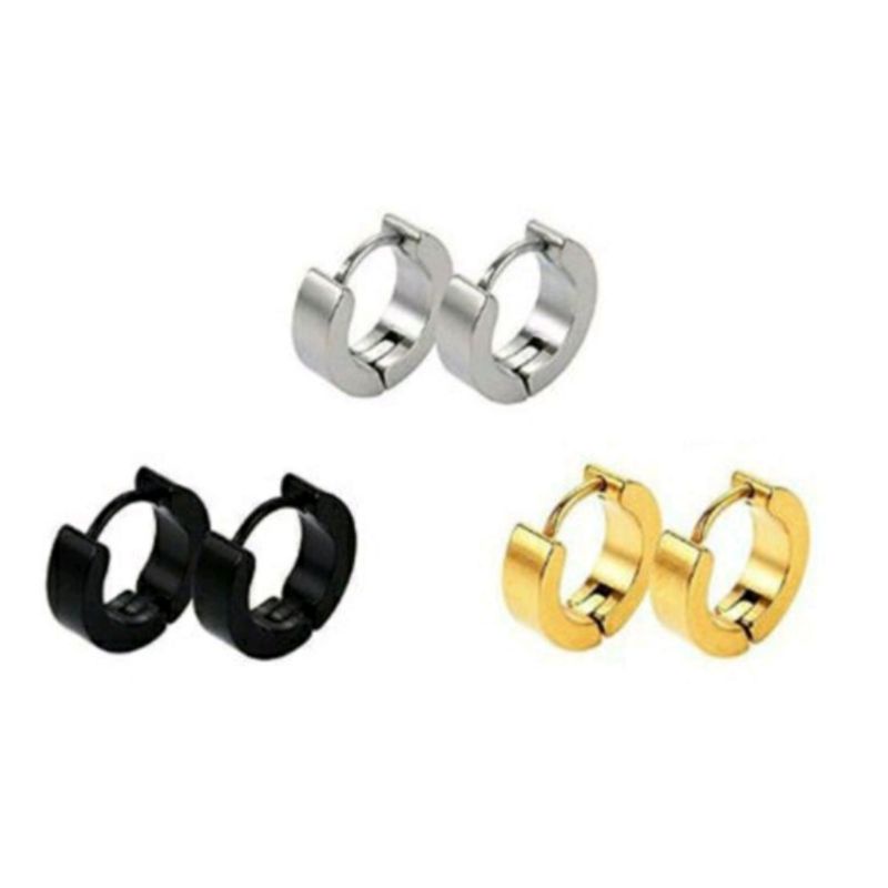 Anting Tindik Pria Wanita/ Anting tindik Korea/Anting Stainles stell /Anting Terbaru Pria/COD/Agam Aksesoris