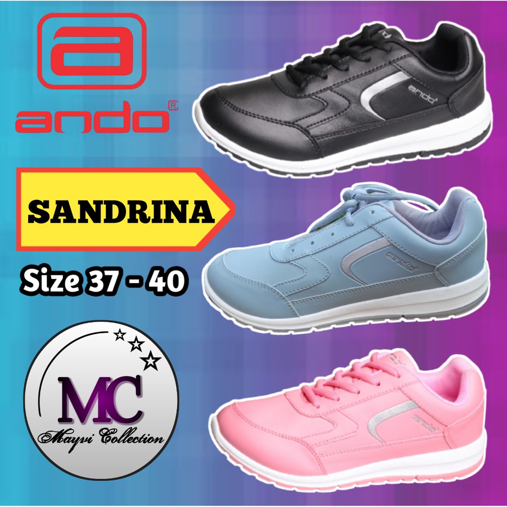 SEPATU ANDO SANDRINA - SNEAKERS ANDO WANITA - SEPATU OLAHRAGA - SEPATU JOGGING / LARI - SEPATU CEWEK
