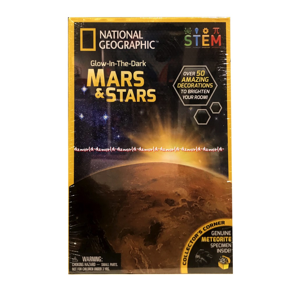 National Geographic Glow In The Dark Mars &amp; Stars Planet Membuat Galaksi