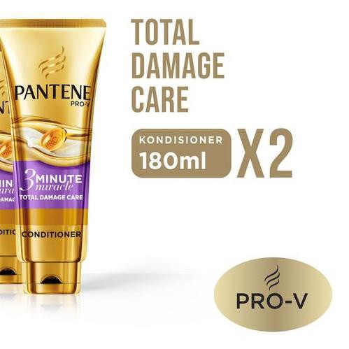 ♔ Pantene Conditioner 3 Minutes Miracle Quantum 180ml x2 [P&G] Total Damage Care ☃