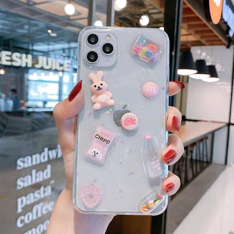 Soft Case Hp Gambar Kartun Kelinci Untuk iPhone 13 / 12 / 11promax / X / XS MAX / XR / SE / 2022 2020 / 7 / 8plus