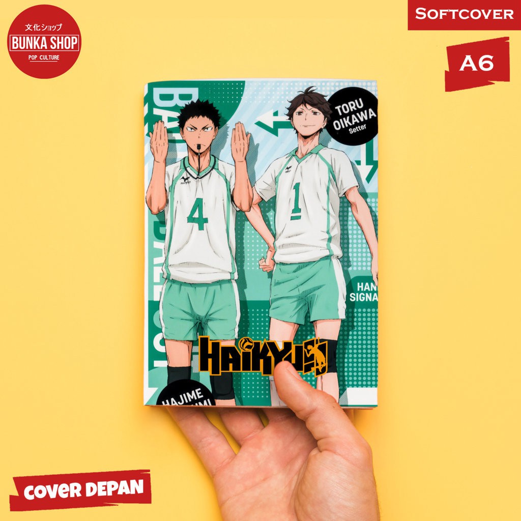

Pocketnote Anime Haikyuu Oikawa and Hajime Softcover A6 Buku Tulis Catatan Murah