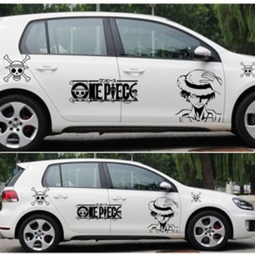 Stiker Mobil One Piece Lufy Keren Stiekr Bodi mobil Avanza Xenia Datsun Agya Ayla Sedan Semua Mobil
