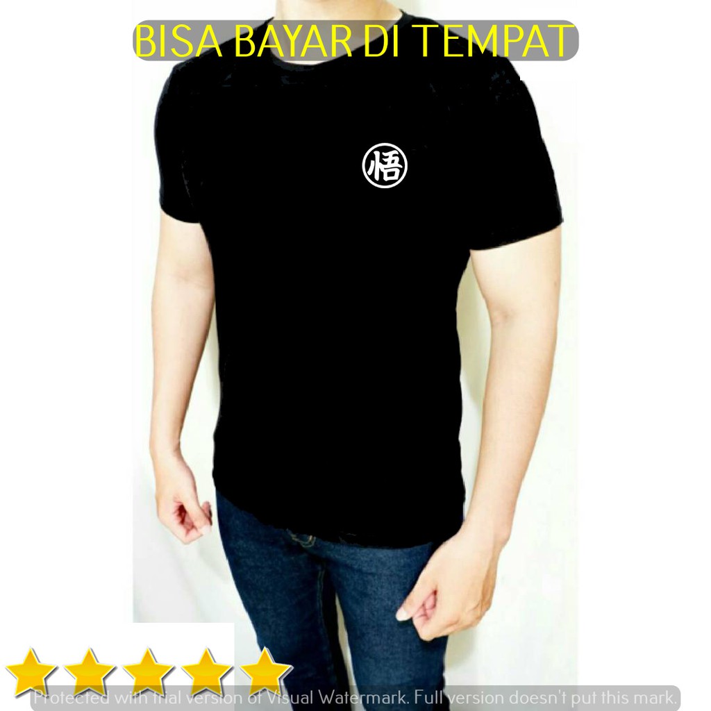 Kaos fitness pria baju goku dragon ball