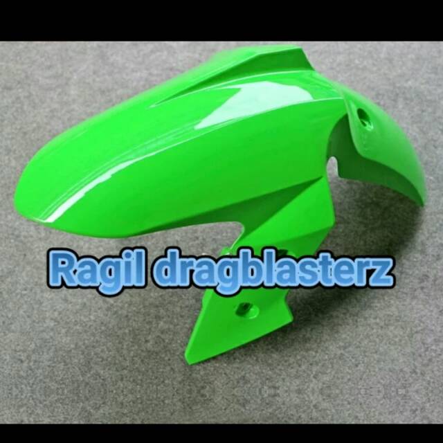 spakbor depan ninja 250 fi ninja z250 hijau muda original kawasaki