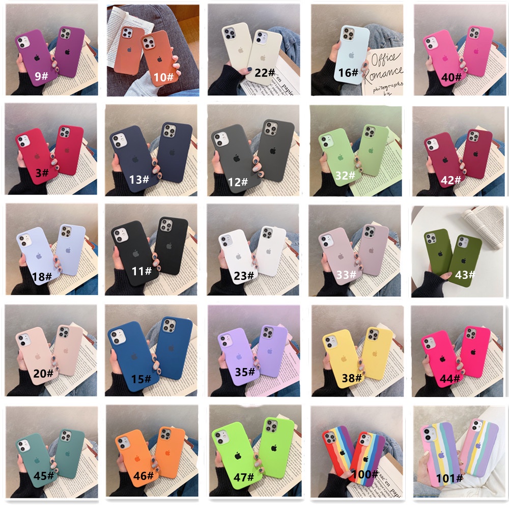 Full covered High quality iPhone 12 13 13 Pro Max 12Pro Max 11 11Pro Max Xs Max Xr 7P 8P 78 6SP 6S Real Liquid Silicone  iphone case-2