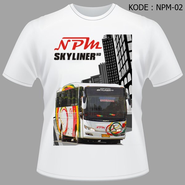 Kaos Bis NPM, Sumatra, Scania, Bus, Jetbus, Bmc, Bismania, Bismania Comunity, Bis Mania NPM-02 stok