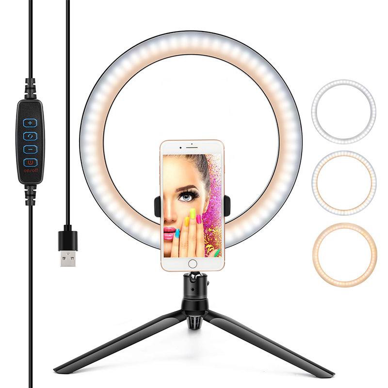 ✅COD [BBS] RINGLIGHT LED 16CM 20CM 26CM LAMPU MAKE UP VLOG LAMPU RINGLIGHT TRIPOD MULTI LIVE