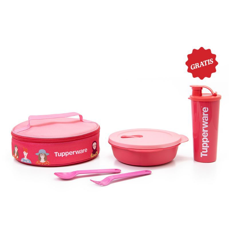 vancy crystalwave lunch set taperware  /LUCHK BOX/tempat