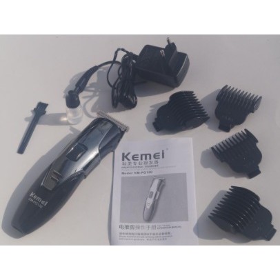  Mesin  clipper alat cukur  rambut  KEMEI PG100 charger 