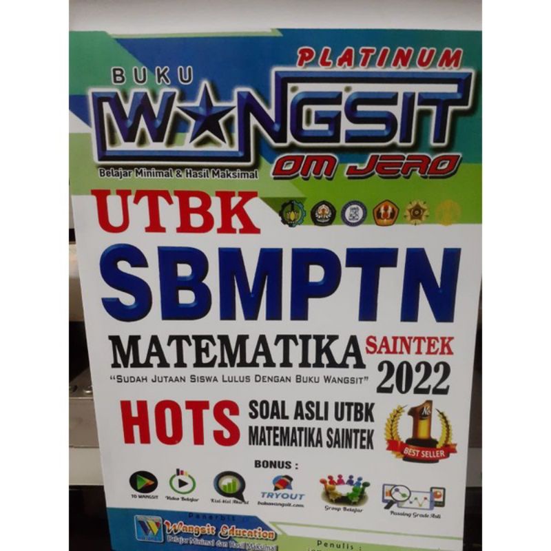

BUKU WANGSIT MATEMATIKA SAINTEK UTBK SBMPTN 2022