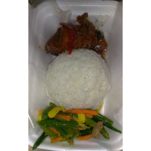 

paket nasi ayam saus tiram murah halal