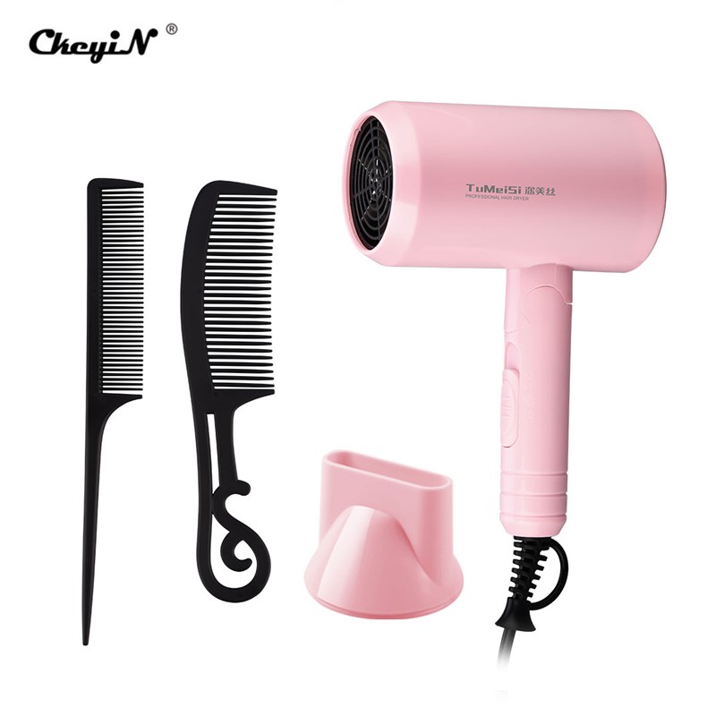 

CkeyiN Hair Dryer Mini Elektrik 1200w Angin Dingin/Panas Untuk Salon/Travel Cf077