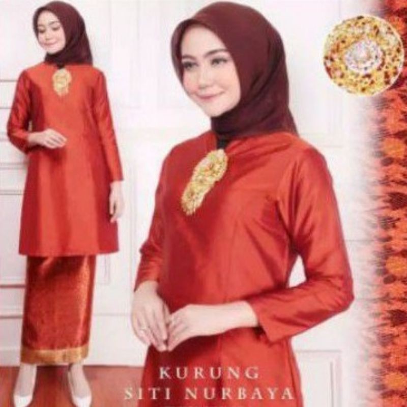 (Realpict) Setelan kebaya melayu/kebaya kurung/kebaya sitinurbaya