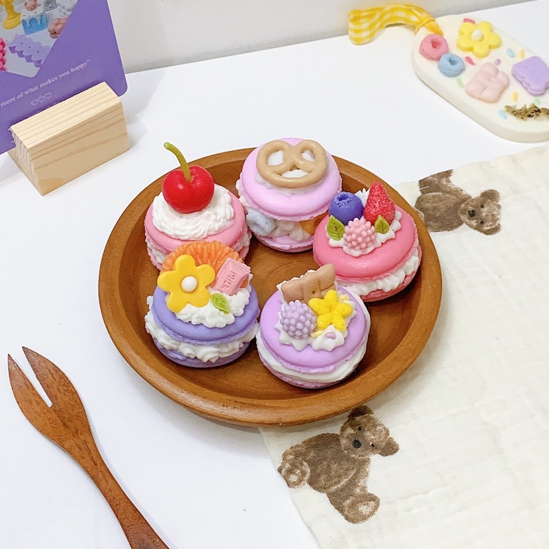 Macaroon Candle // Wax Melt Candle // Custom Candle // No wick// Korean Candle