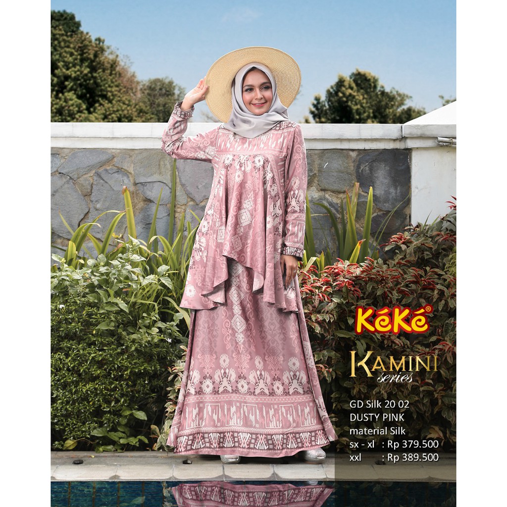 Butik_Keke GAMIS KAMINI GD SILK 20 02  DISKON