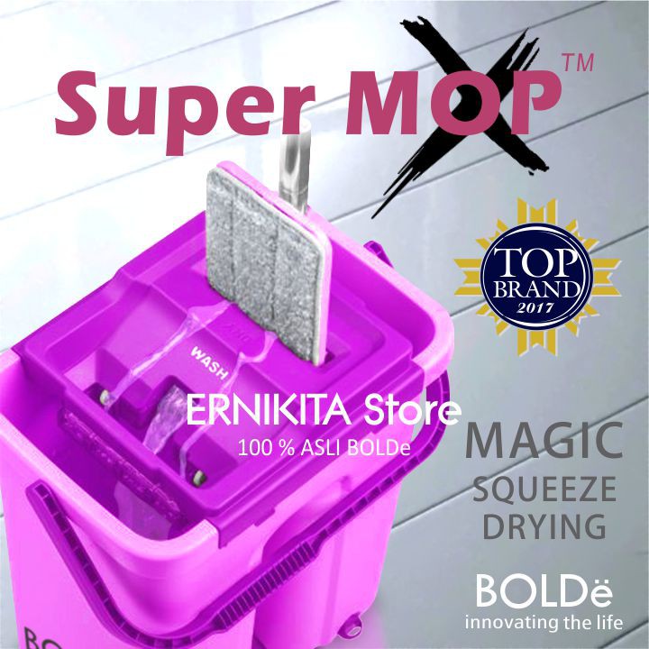 BOLDe SUPERMOP X - Alat Pel Flat Peras Bilas