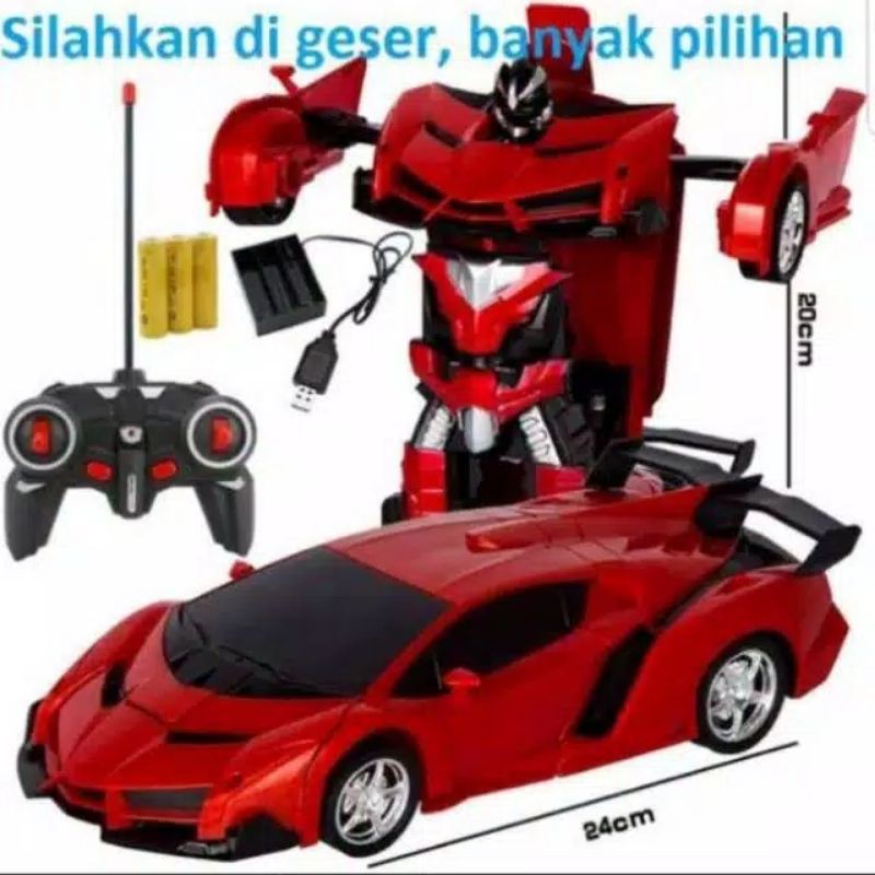 Cod Mobil Remot Transformer Autobots Rc Robot Rc Lamborgini Berubah Bentuk Rc Drift Onroad Rc Sedan