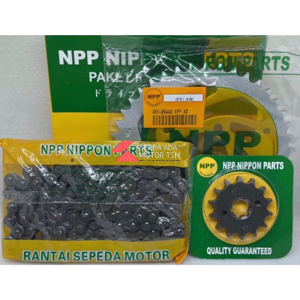 Gear Gir Set Suzuki Satria FU 2013 428-120,14T, 43T Satria FU 2016 428-116,14T, 38T FI NPP Paket Ran