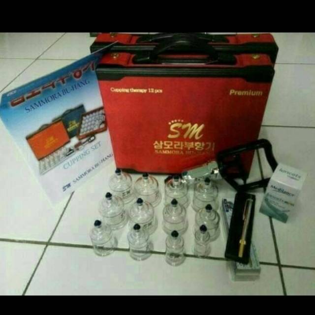 Alat Bekam Kop Sammora 12 pcs Komplit pen + jarum lancets