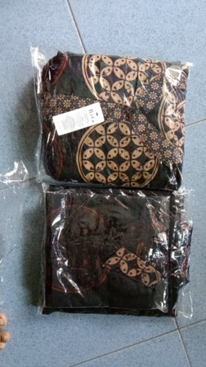 Batik Couple Keluarga Sania Ruffle Ori Ndoro Jowi Dnt Motif Terbaru