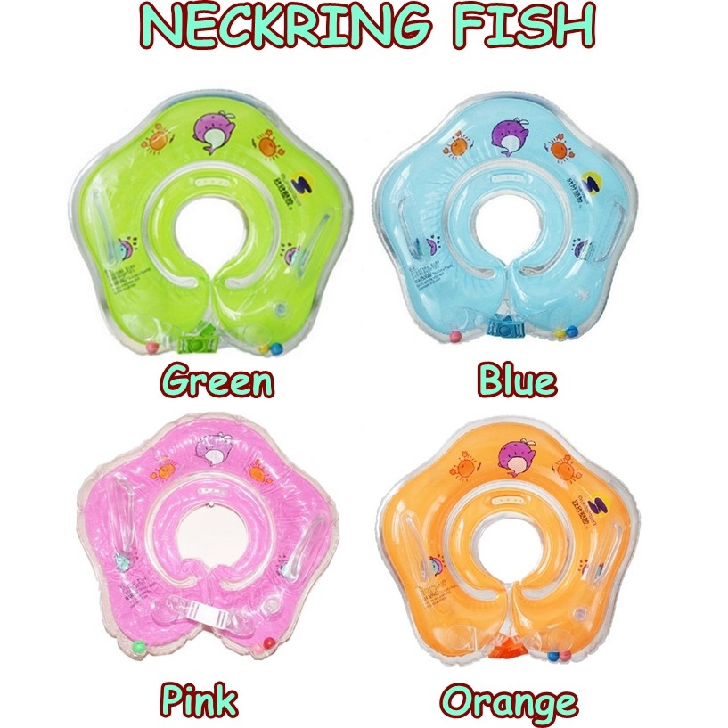 NECKRING FISH / PELAMPUNG LEHER BAYI (NO GARANSI UNTUK BARANG TIUP)