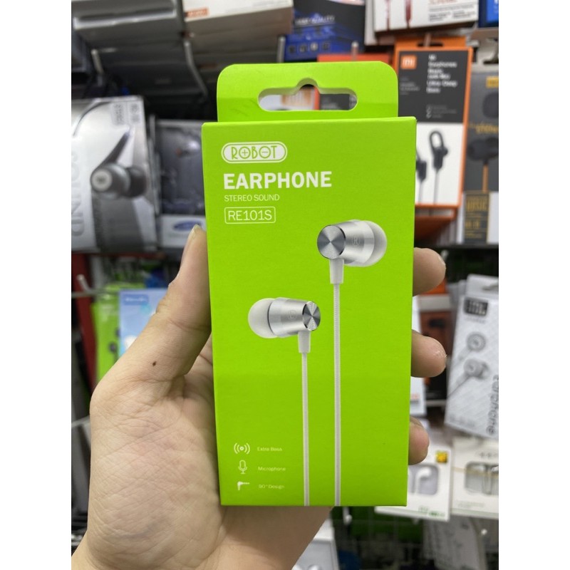 Handsfree Robot RE101S / Headset Robot RE101S / Earphone / Karet / Original ROBOT