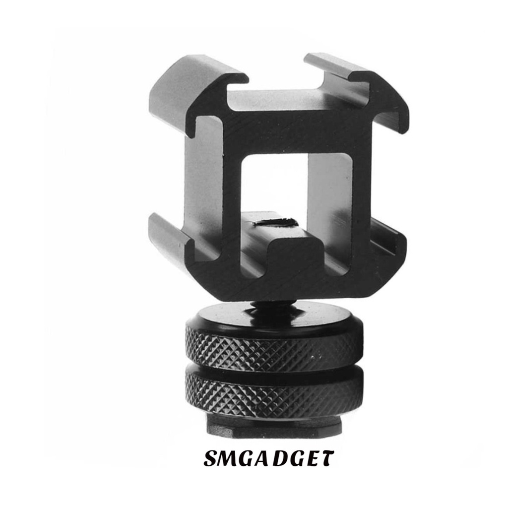 Tambahan Kamera Camera Mount Hot Shoe Three Head Extend 3 Port LV39