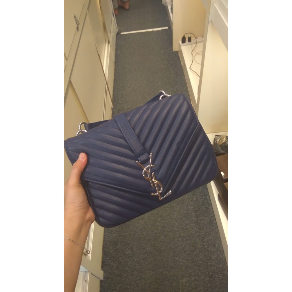TAS YSL COLLEGE QUILTED 2073 LAV BATAM TAS IMPORT TAS SELEMPANG TAS WANITA MURAH TAS BRANDED MURAH