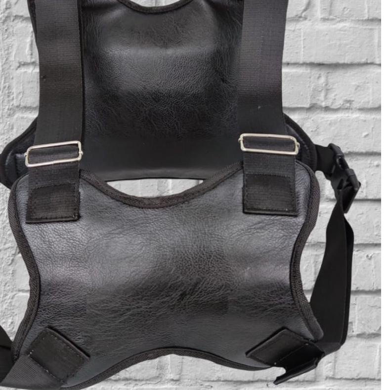 Chest Rig Bag Tas Dada Kulit PU Leather Polo Amstar Chest Bag Tas Rompi Tactical Tas Selempang Dada