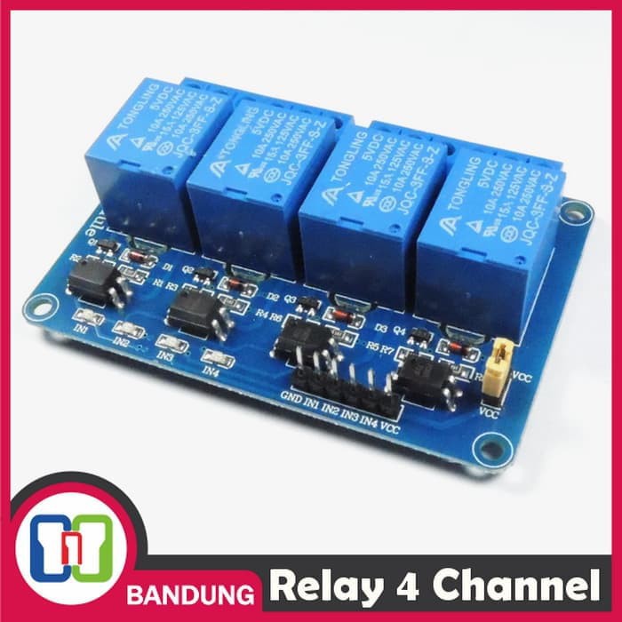 Relay 5v 4 Channel Output 250vac 30vdc 10a With Optocupler Modul