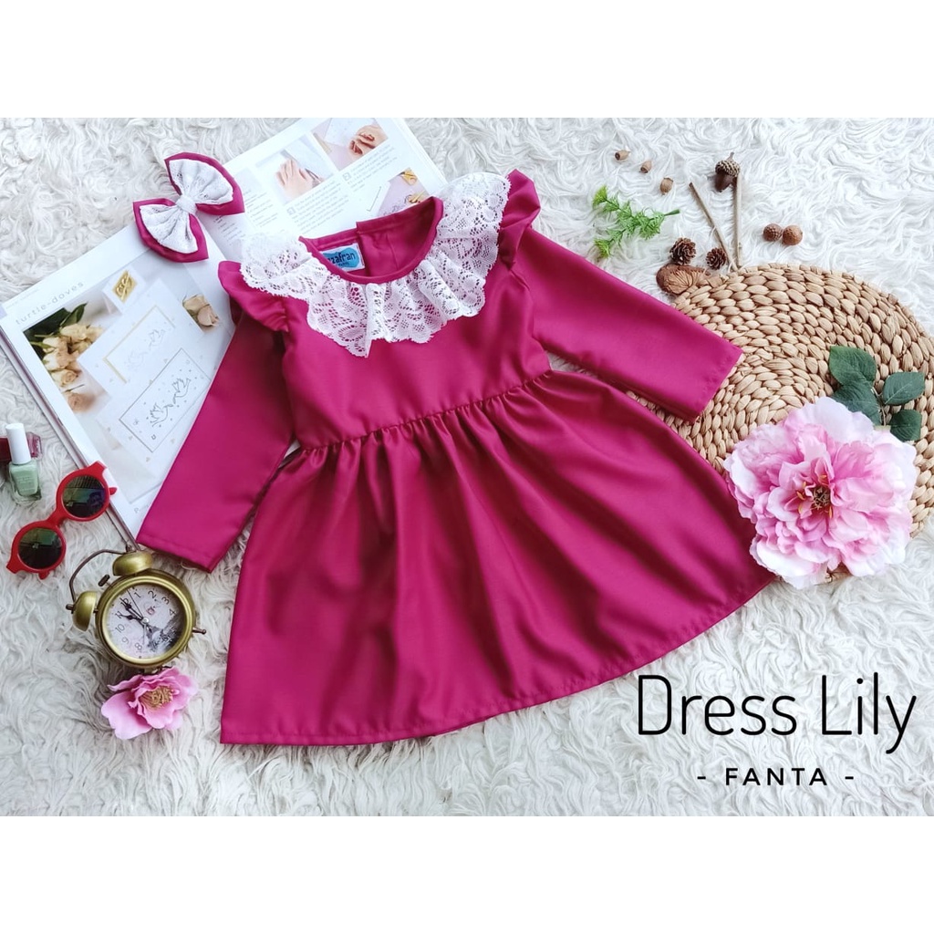 Dress Lily Anak Unik/Gaun Pesta/Dress Anak