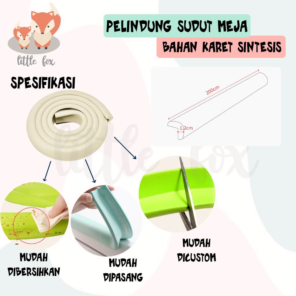 [ IMPORT] PELINDUNG SUDUT MEJA / PENGAMAN UJUNG MEJA TODDLER WALKING BAYI BELAJAR JALAN MERANGKAK